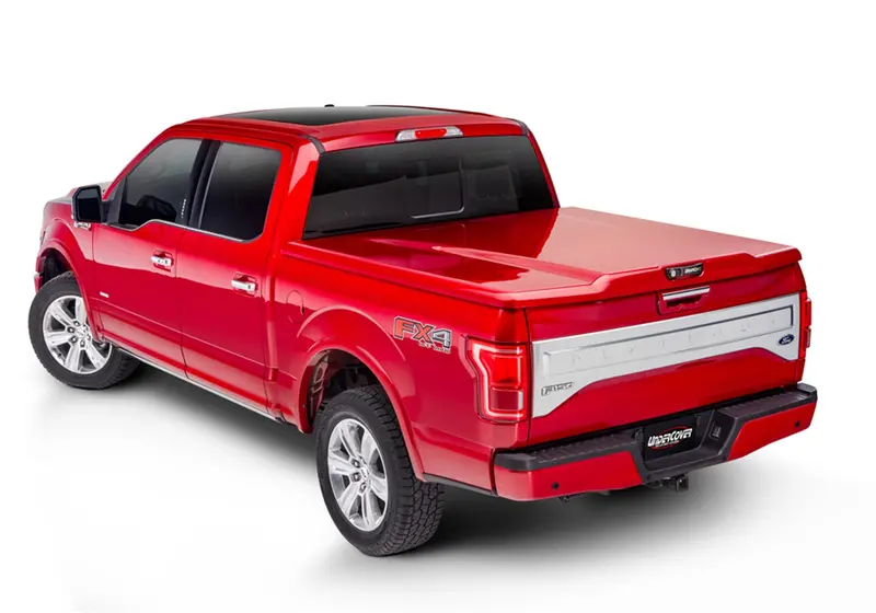 Undercover Elite Lx Hard Tonneau Cover For 2017–2020 Ford F-250/F-350 Extended & Crew Cabs – 6.10-Foot Bed – Blue Jeans Finish 1