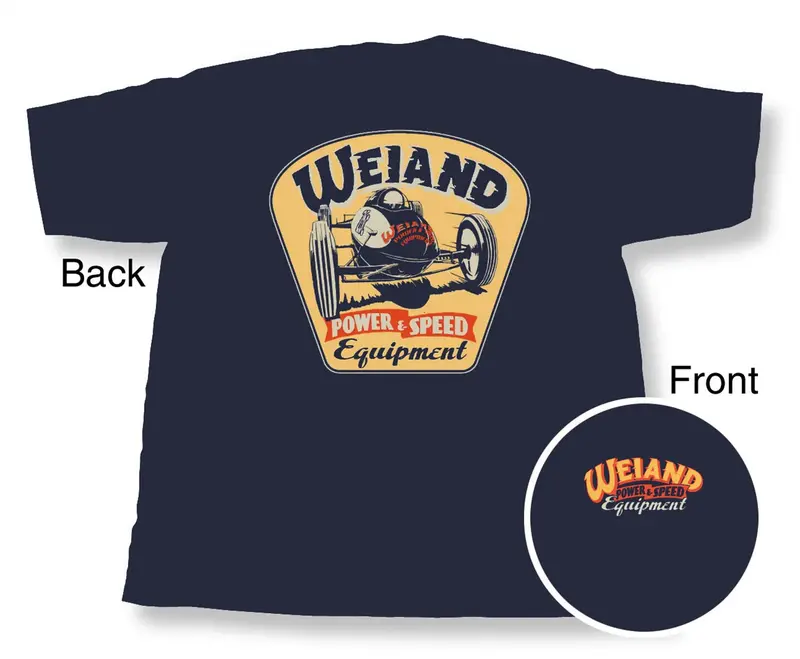 Weiand Retro Navy Blue Short-Sleeve T-Shirt – Vintage-Inspired Design 1